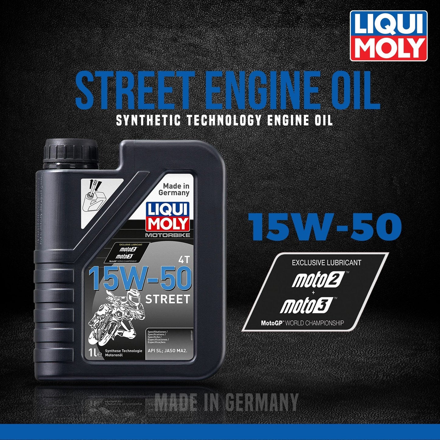 Liqui Moly 15w-50 Street Engine Oil - 1L