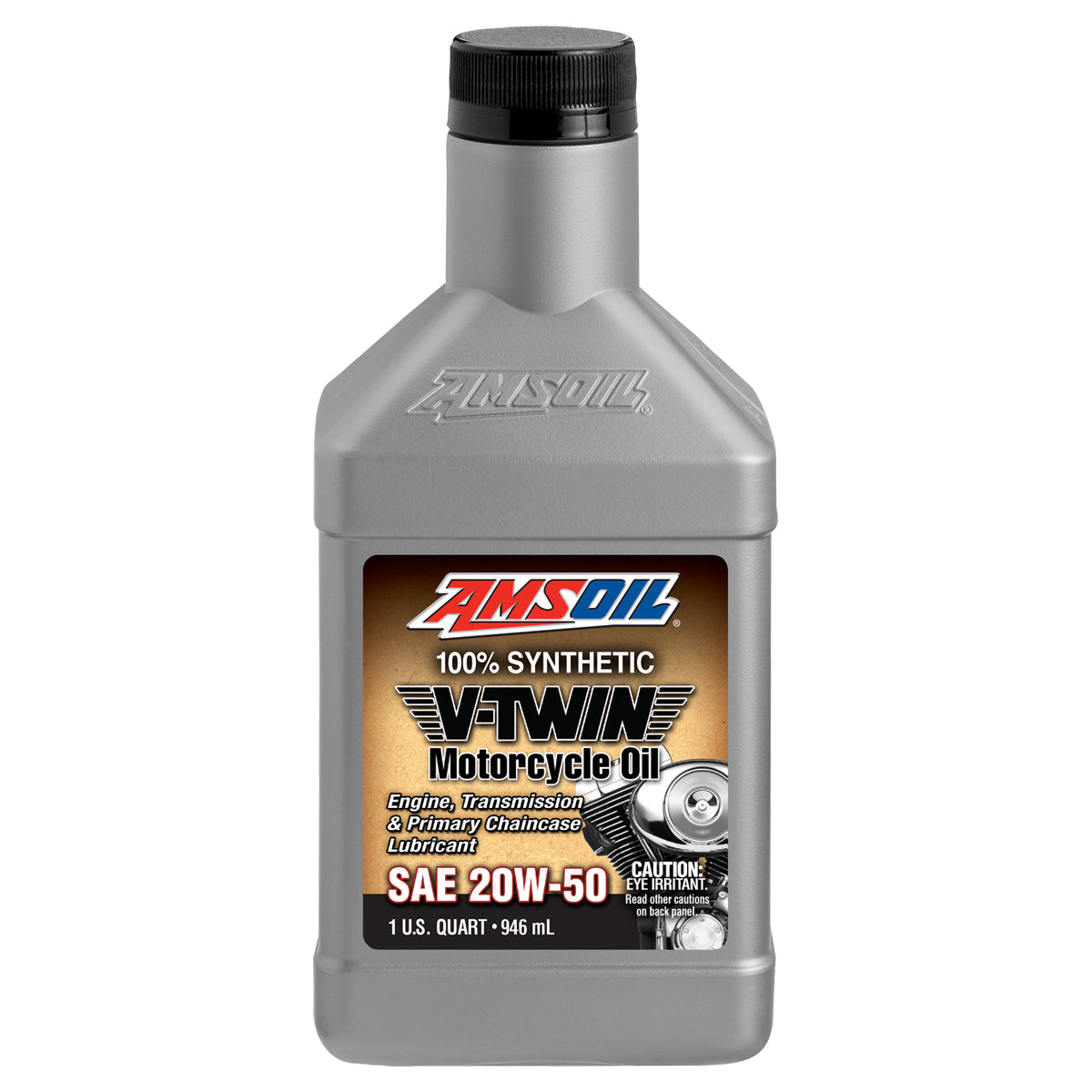AMSOIL Fully Synthetic V-Twin Motorcycle Engine Oil SAE 20W-50 - MCVQT