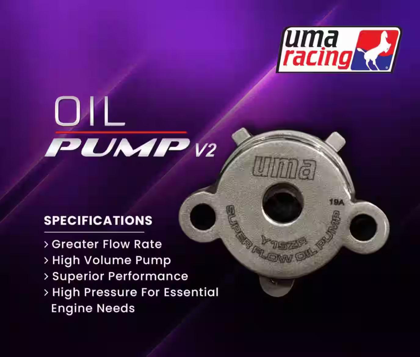 UMA Racing Racing Oil Pump V2 for Yamaha MT/ R15 V3/ V4 - 02O00120