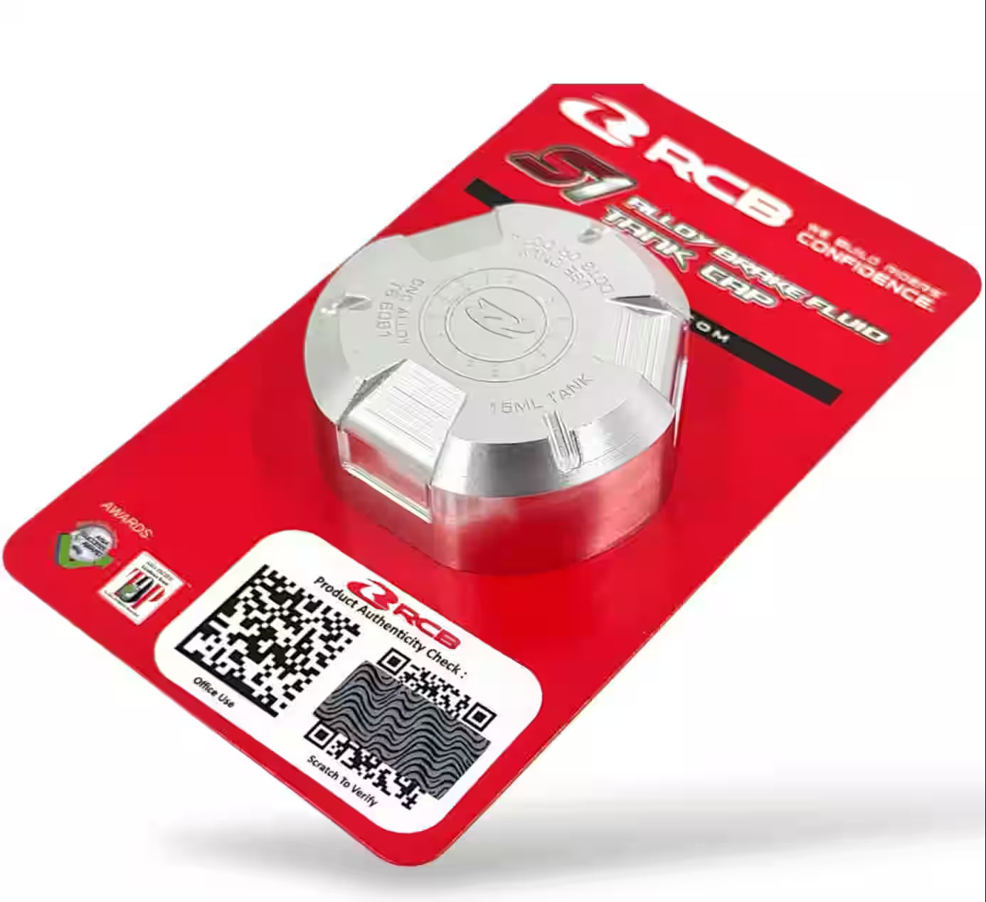 RCB S1 Alloy Brake Fluid Tank Cap 15 ml - 01BF004