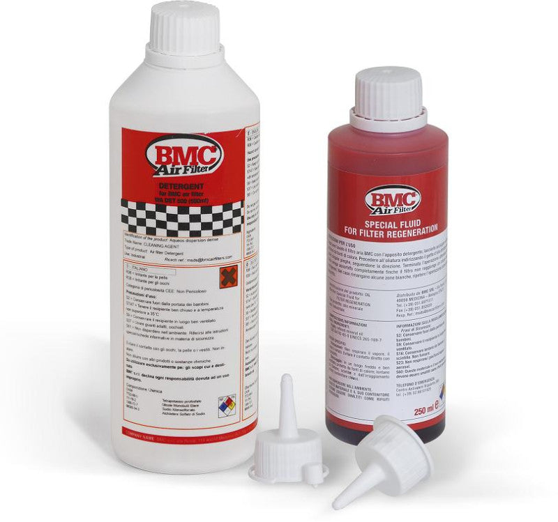 BMC Air filter Cleaning Kit Detergent 500ml & Oil 250ml Squeeze bottle - WA250-500